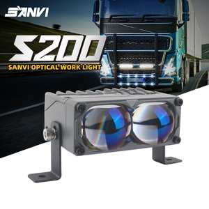 Feux de croisement LED S200 pour voiture avec DRL, ventilateur, feux de brouillard, feux de travail, feux auxiliaires externes pour véhicules tout-terrain et camions - Product Image 1