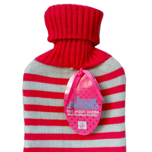 Cubierta de punto con botella de agua caliente, bolsa de mano de goma médica de 2000ml - Product Image 1