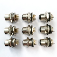 Pabrik Cina Kode X M12 PCB Mount 8 Pin Konektor Cetak Miring Vertikal Perempuan