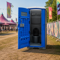 Toilettes et douche portables modernes pour l'extérieur avec matériau HDPE durable et design écologique