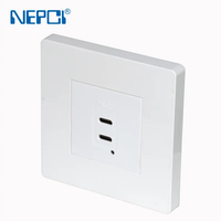 Module de prise de charge rapide USB NPECI 45x45mm Type C et C XJY-USB-B17P-3-3CC Charge rapide PD Prise USB