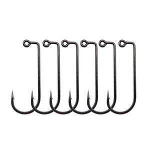 Anzuelos de Pesca Sk-02 Serie 2x Strong 9260, Cabeza Plomada, Anzuelos Simples con Barbilla, Níquel Negro, 90 Grados - Product Image 4