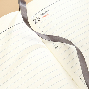 Agenda de planification avec reliure cousue, version anglaise, calendrier annuel, mois, <span class=keywords><strong>semaine</strong></span>, efficacité au travail - Product Image 2