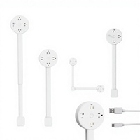Multiprise intelligente Wi-Fi UE au design discret pour derrière les canapés, les tables de chevet et les bureaux – Prise murale extensible