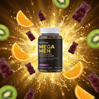 Gummies multivitaminées pour hommes à base de gélatine et de pectine, pour l'énergie et le métabolisme masculins