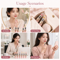 Rouge à lèvres magique à changement de couleur selon la température avec fleur séchée naturelle et baume à lèvres cristallin – Marque privée