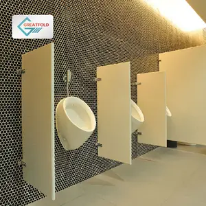 Hpl Partisi Layar Kencing Fenolik Hpl Cubicle Toilet WC Layar Urinoar Papan Partisi Partisi Sekat Urinal