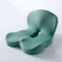 Coussin de siège et dossier monobloc en mousse à mémoire de forme pour étudiants, chaise de bureau, voiture, soutien lombaire, coussin de fessier personnalisable, couleur unie