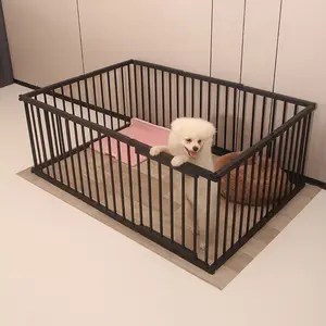 La migliore vendita di alta qualità in metallo gabbia per animali domestici cassa per cani durevole portatile per interni Pet Dog rabbit Fence Dog House