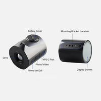 Caméra thermique portable Virgo S2 Mini, résolution 2x 256x192, caméra thermique pour casque, vision nocturne