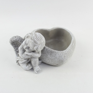 Mini pots de fleurs en ciment de béton de qualité pour jardinières élégantes de jardin et de funérailles pour plantes d'extérieur et succulentes - Product Image 5