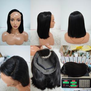 Promoción: Peluca de Cabello Humano Vietnamita Liso Extremo, Grado 12A, 300 Gramos, Súper Doble Trama, Cierre de Encaje 5x5, Corta, Sin Pegamento, Estilo Bob - Product Image 3