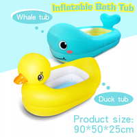 Baignoire gonflable de haute qualité pour bébé, canard jaune Portable pour bébé, Mini piscine à Air pour enfants
