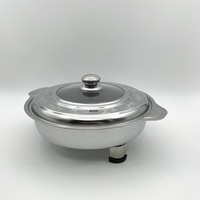 Großhandel Edelstahl Runder Speisewärmer für Buffet und Restaurant, Chafing Dishes, Speisenwärmer mit Deckel