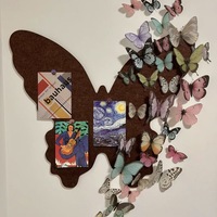 Panneau mural acoustique insonorisant en feutre polyester Wayson en forme de papillon pour la maison, le bureau, le studio, l'affichage photo et la décoration