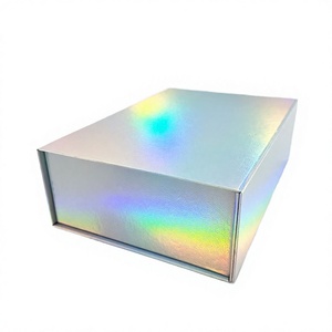 <b>Holographic</b> Rigid Gift Box Rectangle Shape High-End Vacuum Metalized <b>Paper</b> Craft Packaging - Product Image 2