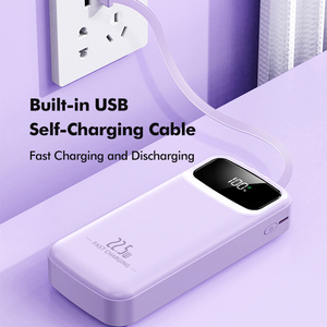 Nuevo Producto RONC, Cargador Portátil PD de 22.5W, Batería <span class=keywords><strong>Externa</strong></span> para Teléfono de 20000mAh, Banco de Energía con Cable - Product Image 3