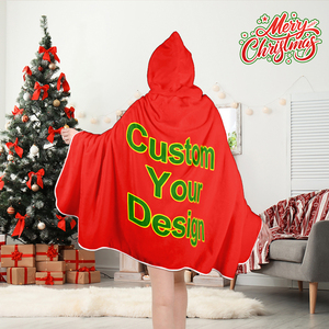 <span class=keywords><strong>Couverture</strong></span> et pyjama <span class=keywords><strong>de</strong></span> Noël surdimensionnés en flanelle, imprimés sur mesure, avec capuche, pour canapé, collection 2025 - Product Image 1