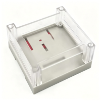 Scatola di Giunzione PCB 93*90*40mm IP54 in Plastica ABS, Contenitore Elettronico per Guida DIN, Guscio in Plastica per Strumenti, Scatola di Controllo Industriale PLC