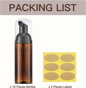 Envases Vacíos para Limpiador Facial, Botellas de Espuma para Cosméticos, Dispensador de Jabón de Espuma de Plástico, Botella con Bomba de Espuma de 150 ml - Product Image 4