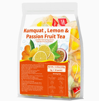Kumquat, citroen & passievrucht kruidenthee - Natuurlijke vitamine C boost & verfrissende hydraterende mix, warm of koud