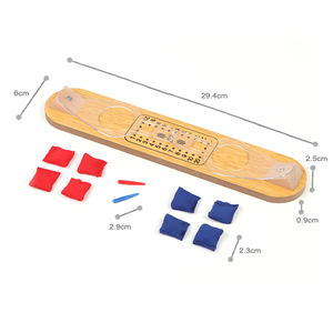Mini jeu de Cornhole en bois à lancer au doigt, jeu de catapulte de bureau pour enfants et adultes, jouet de table pour fêtes en intérieur - Product Image 6