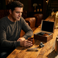Verre à whisky en bois brûlé et ensemble de pierres à whisky réutilisables pour refroidir le whisky, coffret cadeau en bois