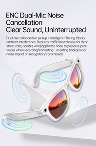 Occhiali Intelligenti con Fotocamera AI, Audio Wireless, Funzione Cuffie, Controllo Vocale e Montatura Leggera - Product Image 4
