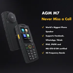 AGM โทรศัพท์มือถือทนทานรุ่น M7,โทรศัพท์มือถือแอนดรอยด์2.4ความจุ1GB + 8GB 8.1นิ้วแบตเตอรี่2500MAh 4G