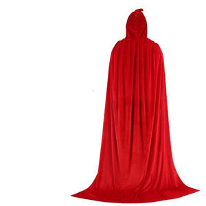Femme Homme Gothique Capuche Velours Longue Cape Vampire Costume d'Halloween Cape pour Homme et Femme - Product Image 4