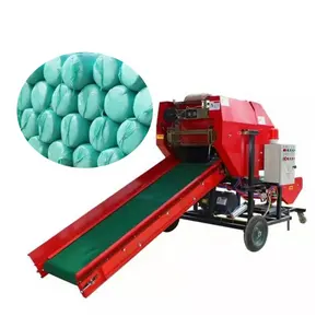 Automation Mini Round Baler and Wrapper for Sale Electric Round Grass Straw Hay Baler