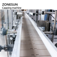 Zonesun Automatische Lineaire Glas Wijn Plastic Fles T Kurk Fles Cap Persmachine Jar Whisky Capper Corking Capping Machine