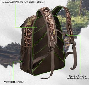 Hunting Backpack Camo Outdoor Hunting Pack for <b>Bow</b> with <b>Holder</b> Backpack for Outdoor Camping & Hiking - Product Image 4