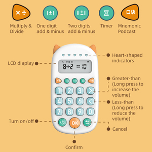 Großhandel neue Ideen Elektronisches Kinderspiel zeug Mathe Oral Arithmetic Practice Sound Kinderspiel zeug niedlichen Mathe-Spielzeug pädagogisch - Product Image 3