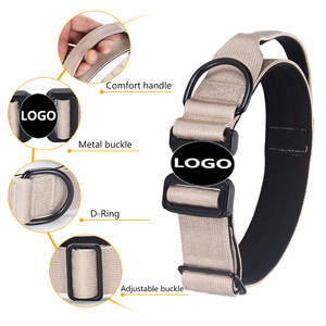 Juego de collar y correa de perro táctico de nailon con Clip de hebilla de seguridad para coche, Collar de plomo para perros medianos y grandes, correa elástica de alta resistencia para perros - Product Image 2