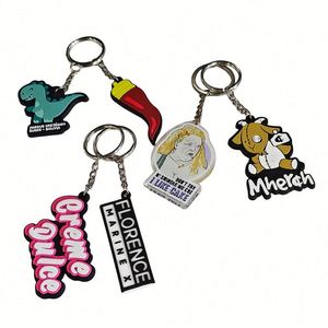 Diseño 2024, Llaveros 3D de Simulación con Logotipo Personalizado OEM, Llaveros con Forma Personalizada para Regalos, Mini Llaveros de PVC con Letras - Product Image 1