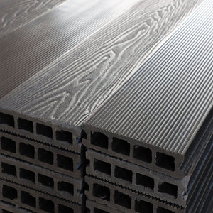 Planches de terrasse en WPC à faire soi-même, fabriquées en Chine, brossées, co-extrudées, imperméables, sans formaldéhyde, pour entrepôts, hôpitaux, parcs - Product Image 3