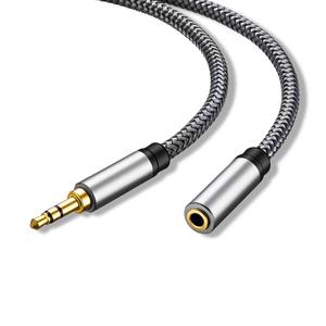 Extensión de audio de 3,5mm, adaptador auxiliar macho a hembra, <span class=keywords><strong>cable</strong></span> <span class=keywords><strong>extensor</strong></span> estéreo de sonido Hi-Fi, <span class=keywords><strong>Cable</strong></span> de extensión <span class=keywords><strong>para</strong></span> <span class=keywords><strong>auriculares</strong></span> - Product Image 2