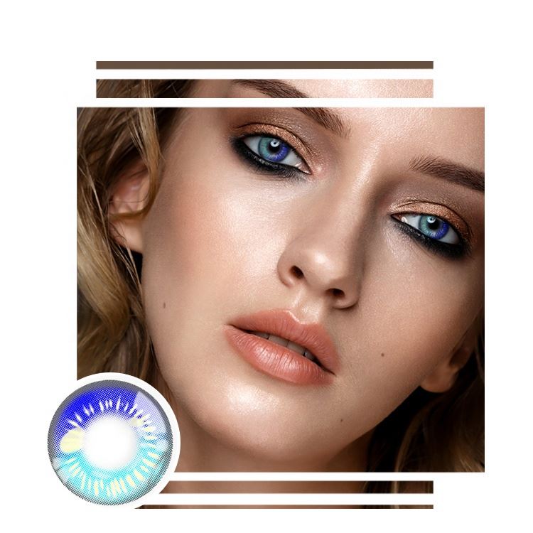 AFancy Pro Color Coscon 8 Colors Anime Eye Soft Lenses Disposable Silicone Hydrogel Contact Lenses Halloween Crazy Contact Lens