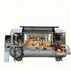 Carretto Mobile per Hot Dog con Attrezzatura da Cucina per Caffetteria e Piccola Cucina, Food Truck Mobile per Hamburger - Product Image 3
