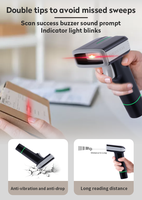 Escáner de Códigos de Barras 1D 2D CMOS Rápido JR 835, Base de Carga Inalámbrica Bluetooth, Conexión USB Plug and Play, Lector de Códigos QR, Certificaciones CE, RoHS, FCC