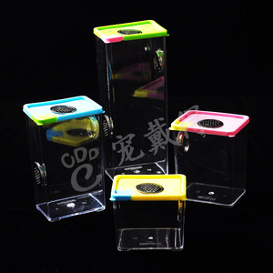Reptilien zucht box Transparenter Reptilien tank Terrarium Insekten spinnen Eidechse Frosch Schildkröte Fütterung sbox - Product Image 3