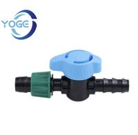 Konektor Selang Air Murah Bahan PP Berkualitas Tinggi, Pipa Taman 1/2" 3/4" Ulir Jantan, Konektor Barb Selang Air, Katup Mini Irigasi Tetes