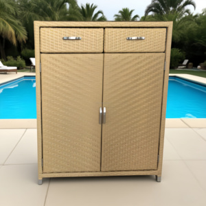 Meubles de piscine d'hôtel en plastique de <span class=keywords><strong>résine</strong></span> résistante aux UV Yoshen extractible grand bac de rangement de serviettes <span class=keywords><strong>armoire</strong></span> de rangement étanche extérieure - Product Image 1