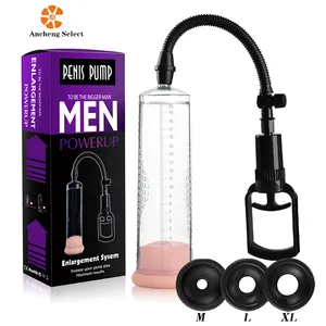 Pompe à pénis puissante manuelle masseur d'extension pompe à vide transparente pompe d'agrandissement du pénis pour homme