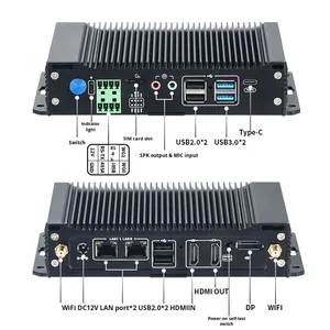 Caja de Computación de Borde con IA Totalmente Cerrada RK3588/RK3576/RK3399, Potencia de Computación NPU de 6TOPS, Algoritmo Python YOLO - Product Image 1