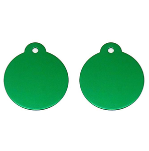 Étiquettes en métal de haute qualité ronde en aluminium blanc en métal chien et chat étiquette d'identification pour animaux de compagnie étiquette de chien - Product Image 5