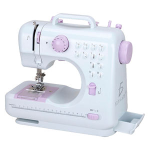 Máquina de coser con 12 patrones de puntada, portátil y ligera para uso doméstico - Product Image 2