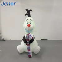 Bonhomme de neige gonflable de Noël mignon et amusant pour la décoration de scène lors de la fête du Nouvel An et pour la publicité