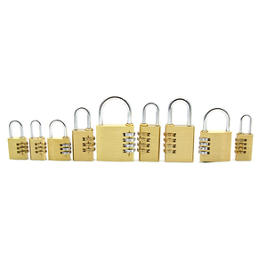 YH1235 Top <span class=keywords><strong>Security</strong></span> 3-Dial combinazione lucchetto in ottone <span class=keywords><strong>antifurto</strong></span> finitura lucida Password sblocca - Product Image 2